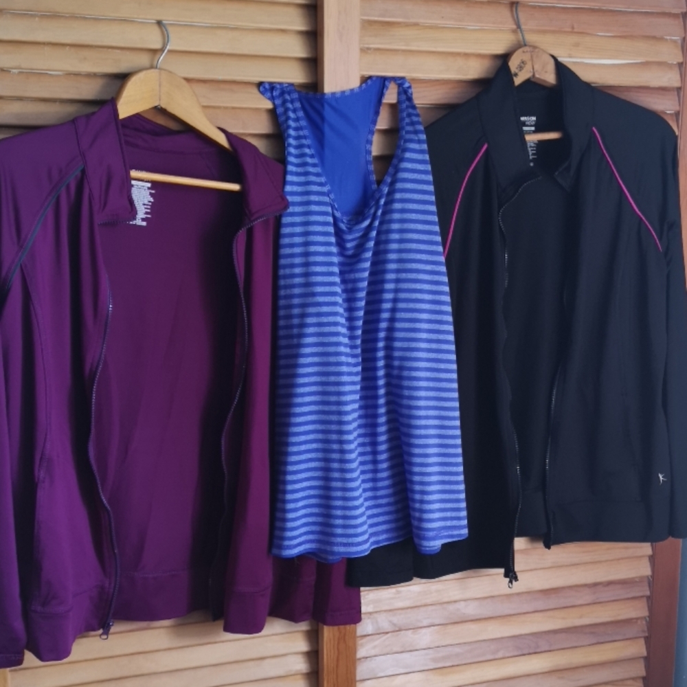 Danskin Now Workout Set Bundle Jackets and Tank